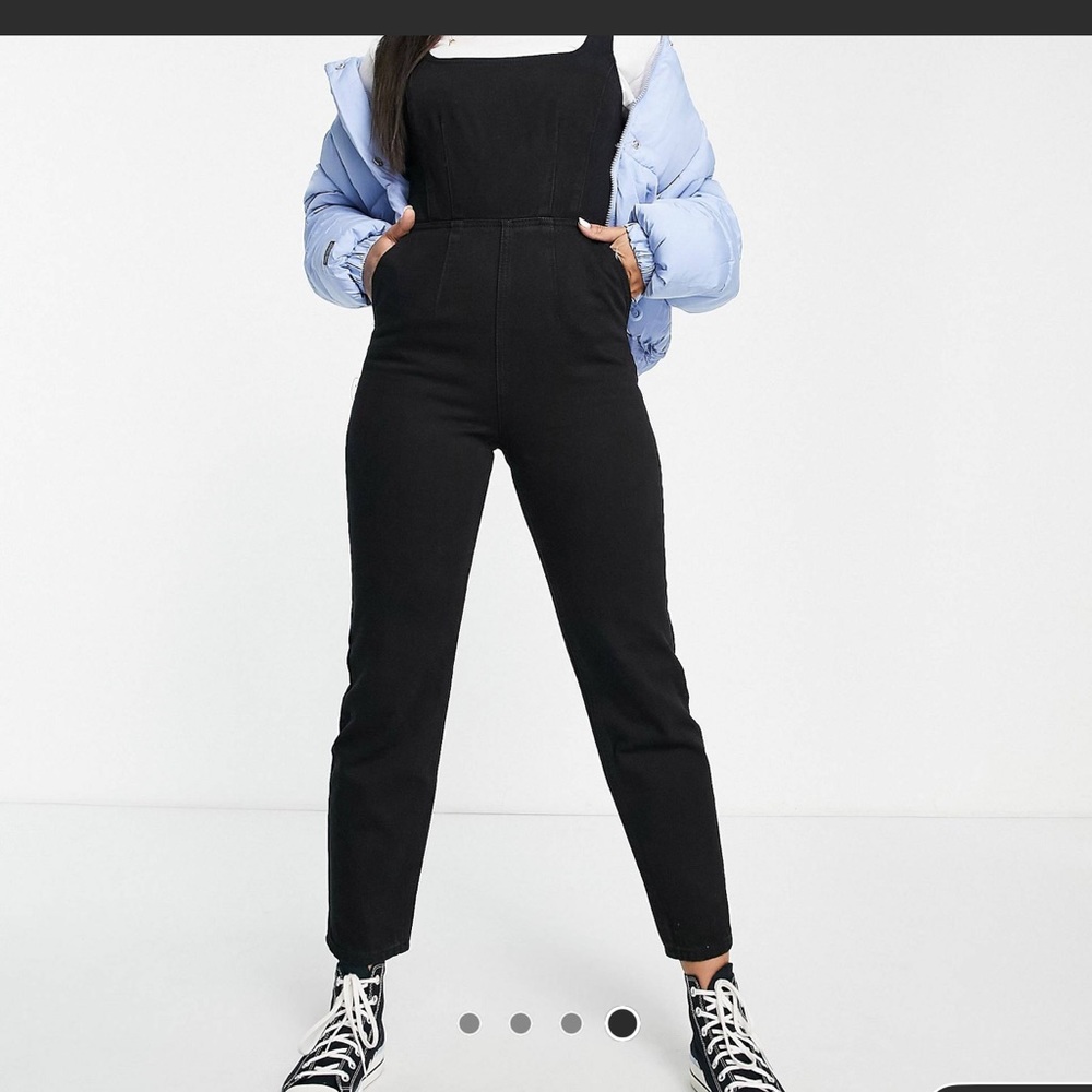 Black ASOS Design Denim Jumpsuit